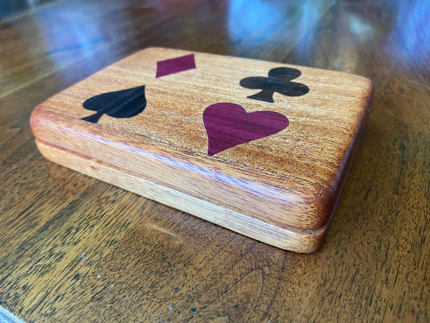 Bridge set box - Hand-made w/inlay - Tampa Home & Garden Store