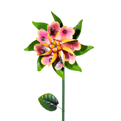 Bright Blossom Wind Spinner Stake 60"H - Tampa Home & Garden Store