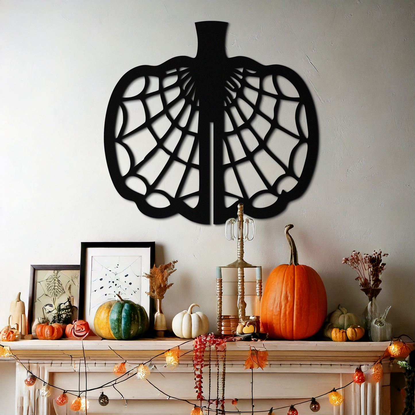 Broken Glass Pattern Metal Wall Art – Black Steel Abstract Home Decor- KAF499 - Tampa Home & Garden Store