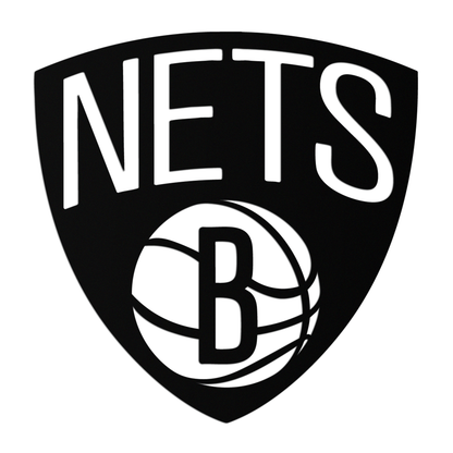 Brooklyn Nets Logo Silhouette Metal Wall Art – Modern Sports-Inspired Decor - KAF669 - Tampa Home & Garden Store