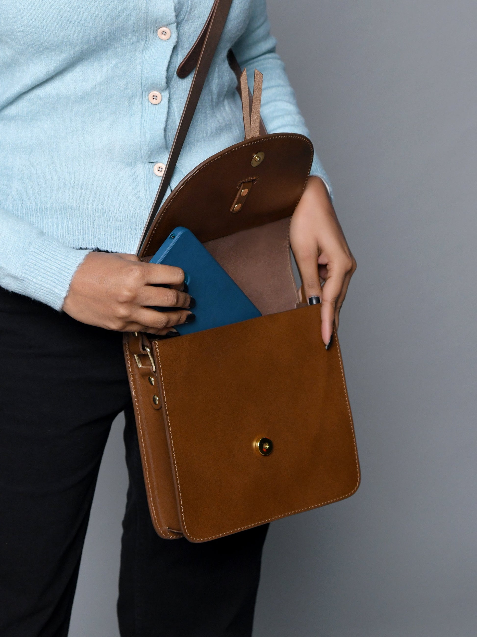 Brown Elegance Crossbody Sling Bag - Tampa Home & Garden Store