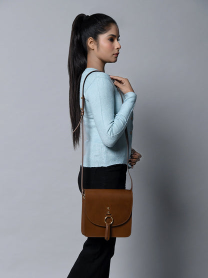 Brown Elegance Crossbody Sling Bag - Tampa Home & Garden Store