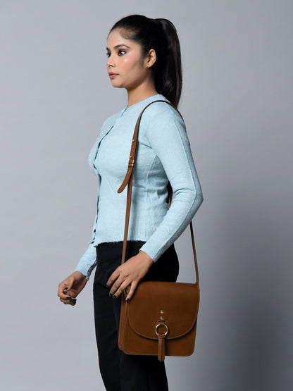 Brown Elegance Crossbody Sling Bag - Tampa Home & Garden Store