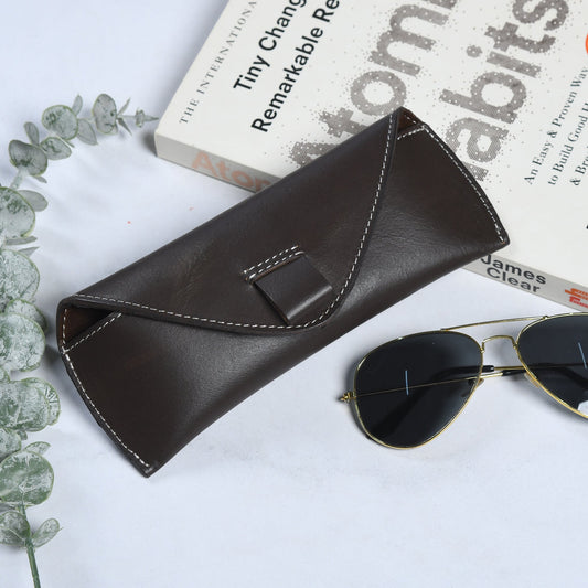 Brown Guard Leather Sunglass Case - Tampa Home & Garden Store