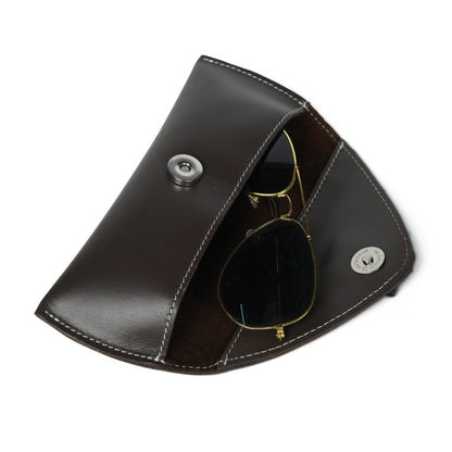Brown Guard Leather Sunglass Case - Tampa Home & Garden Store