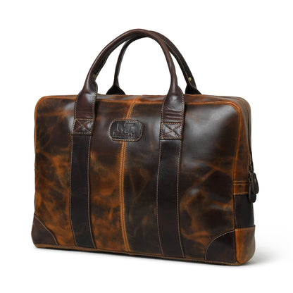 Brown Jefferson Briefcase - Tampa Home & Garden Store