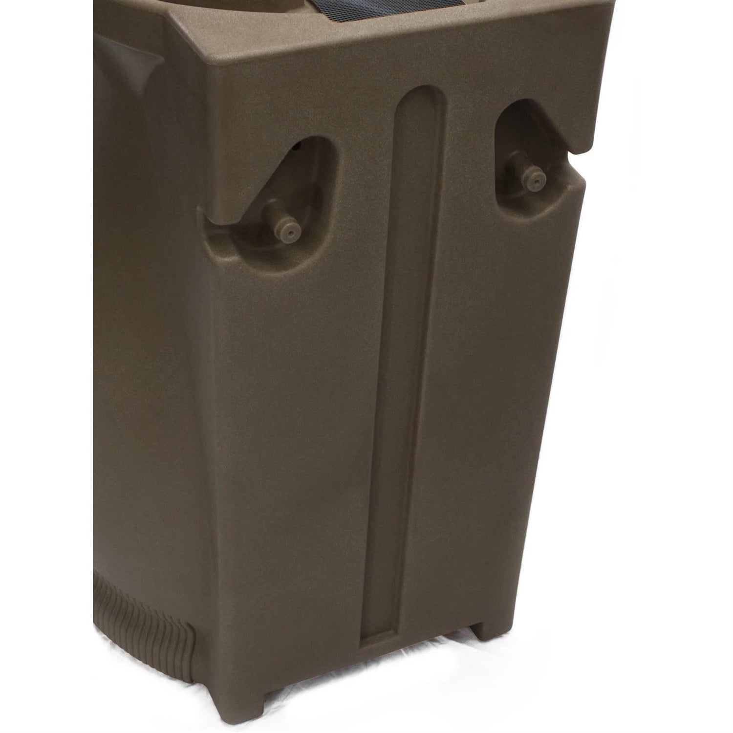 Brown Oak 65 Gallon Plastic Urn Rain Barrel with Planter Top - Tampa Home & Garden Store