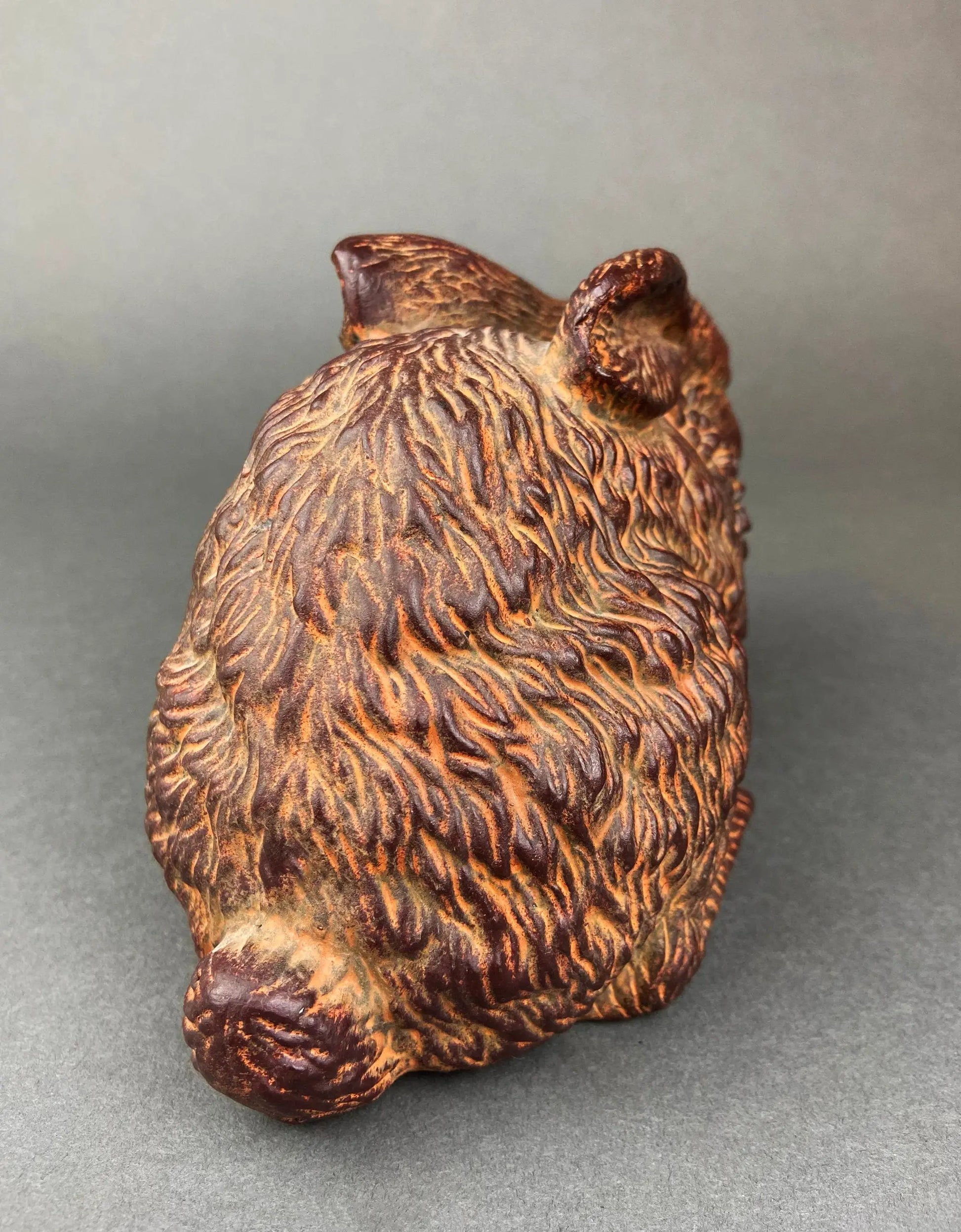 Brown Rabbit/Bunny Figurine. Chocolate Bunny with Flower Wreath. Easter/Spring Celebration. - Tampa Home & Garden Store