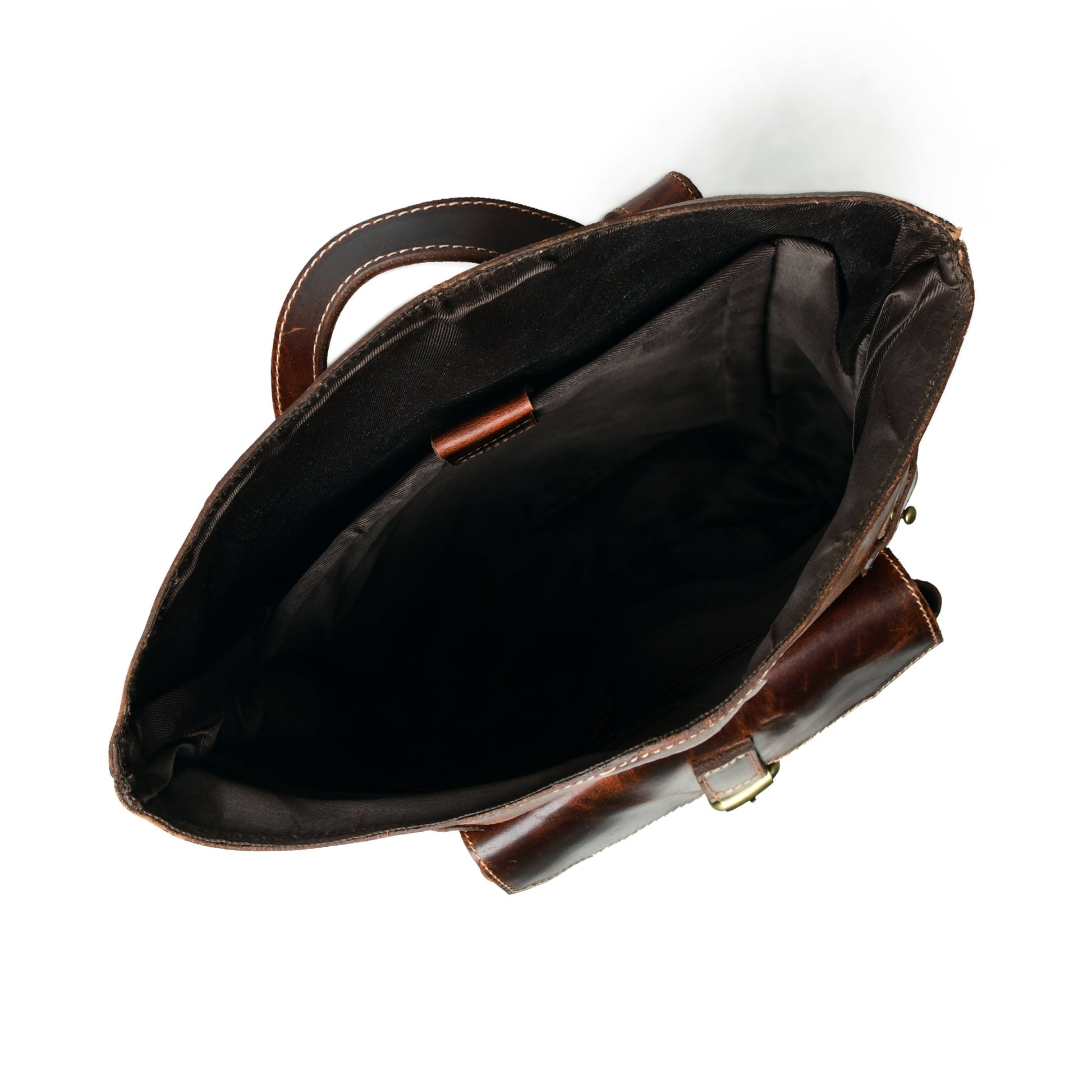 Brown Saddleback Backpack- Roll Top - Tampa Home & Garden Store
