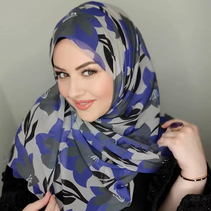 Bubble Chiffon Muslim Hijab Scarf – Elegant, Lightweight & Versatile - Tampa Home & Garden Store