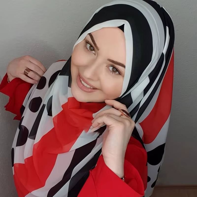 Bubble Chiffon Muslim Hijab Scarf – Elegant, Lightweight & Versatile - Tampa Home & Garden Store