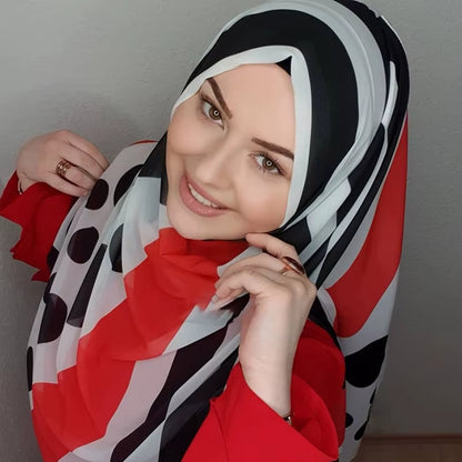 Bubble Chiffon Muslim Hijab Scarf – Elegant, Lightweight & Versatile - Tampa Home & Garden Store