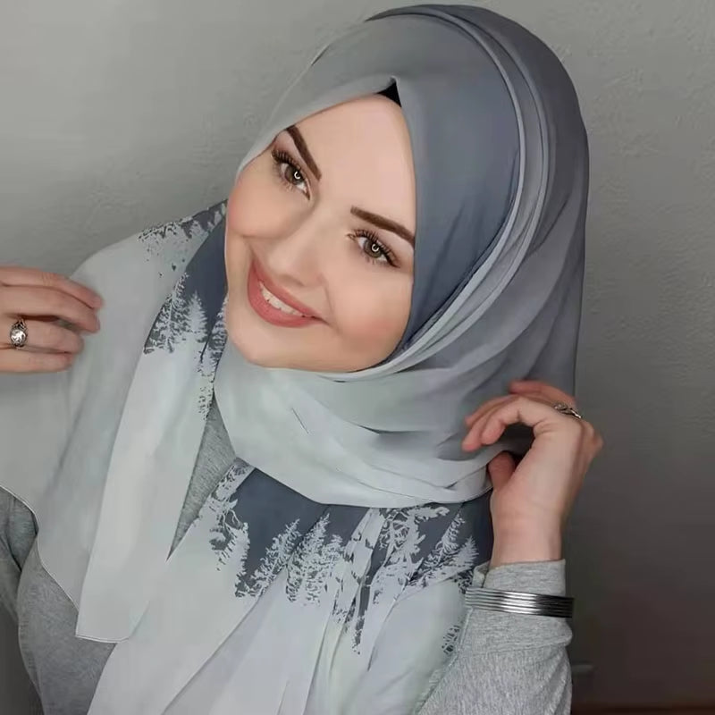 Bubble Chiffon Muslim Hijab Scarf – Elegant, Lightweight & Versatile - Tampa Home & Garden Store