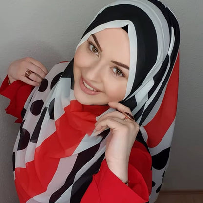 Bubble Chiffon Muslim Hijab Scarf – Elegant, Lightweight & Versatile - Tampa Home & Garden Store