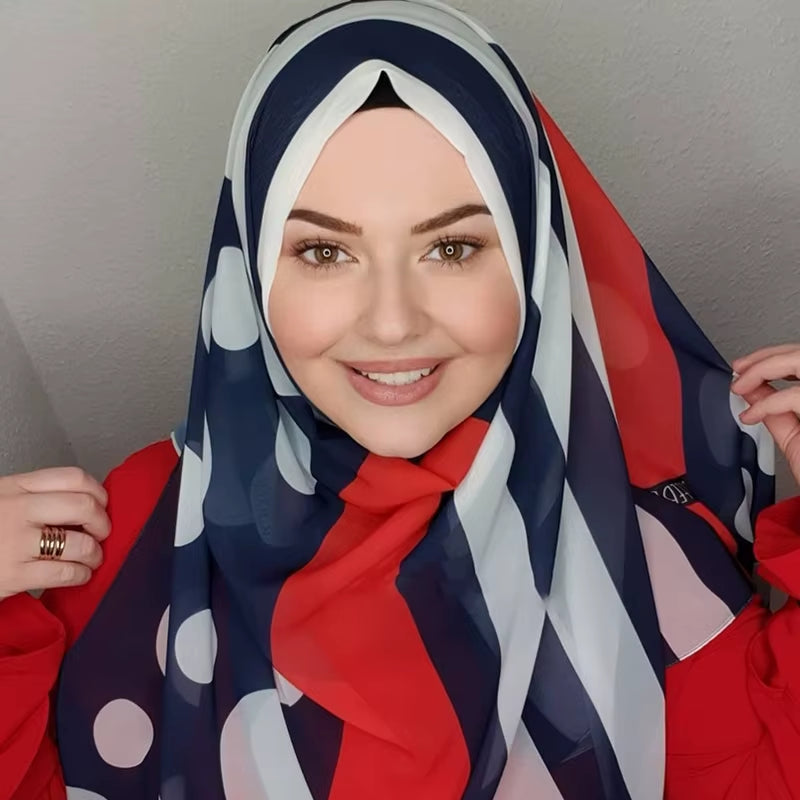 Bubble Chiffon Muslim Hijab Scarf – Elegant, Lightweight & Versatile - Tampa Home & Garden Store