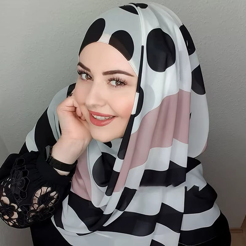 Bubble Chiffon Muslim Hijab Scarf – Elegant, Lightweight & Versatile - Tampa Home & Garden Store