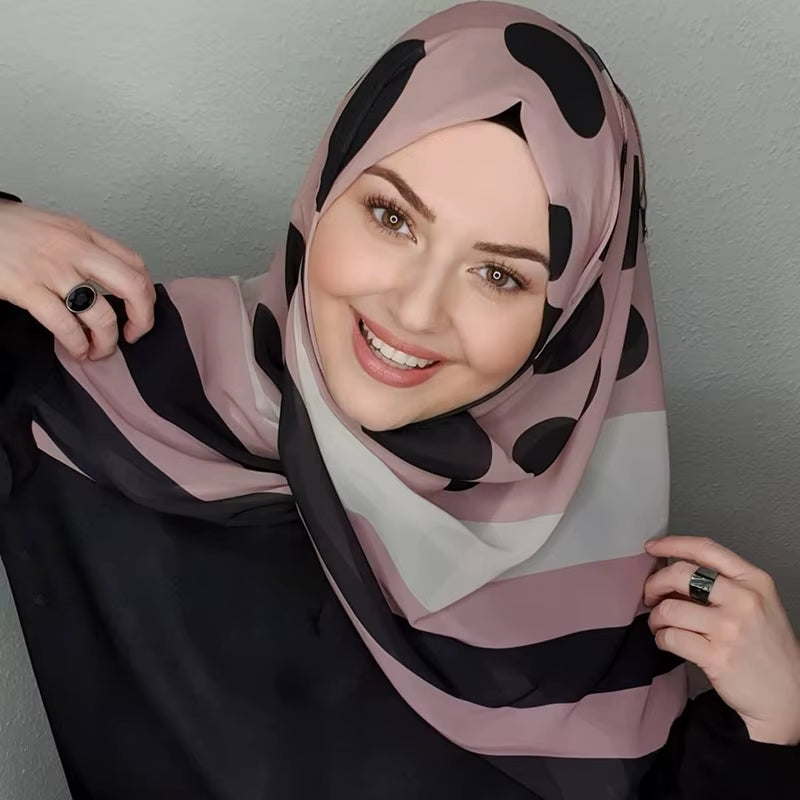 Bubble Chiffon Muslim Hijab Scarf – Elegant, Lightweight & Versatile - Tampa Home & Garden Store