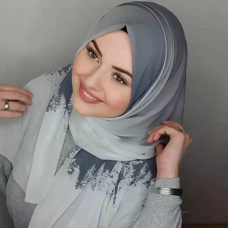 Bubble Chiffon Muslim Hijab Scarf – Elegant, Lightweight & Versatile - Tampa Home & Garden Store