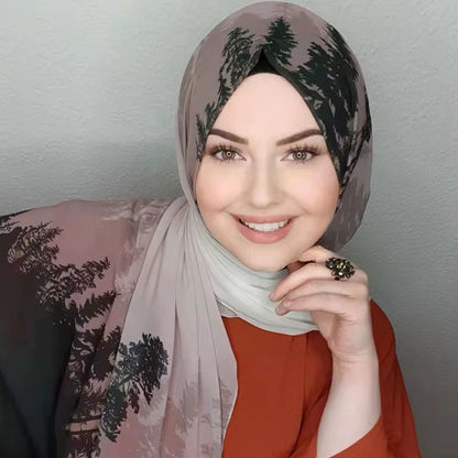 Bubble Chiffon Muslim Hijab Scarf – Elegant, Lightweight & Versatile - Tampa Home & Garden Store