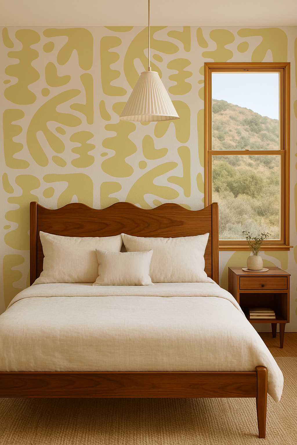 Bubbly Wallpaper, lemon - Tampa Home & Garden Store