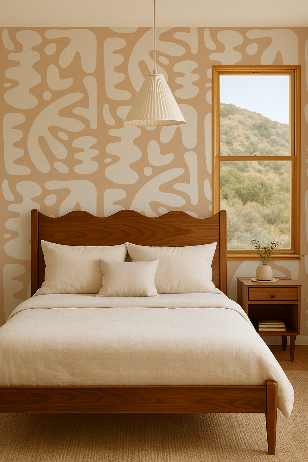 Bubbly Wallpaper, peach - Tampa Home & Garden Store