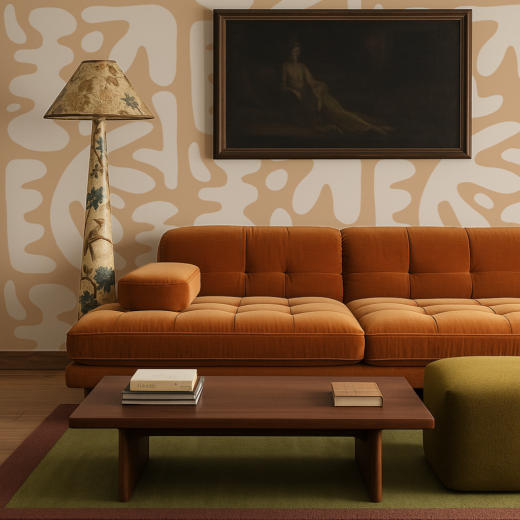 Bubbly Wallpaper, peach - Tampa Home & Garden Store
