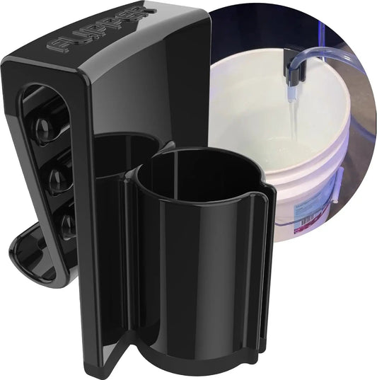 Flipper Bucket Buddy Aquarium bucket organizer, black plastic, Flipper accessories on Tampa Home & Garden Store