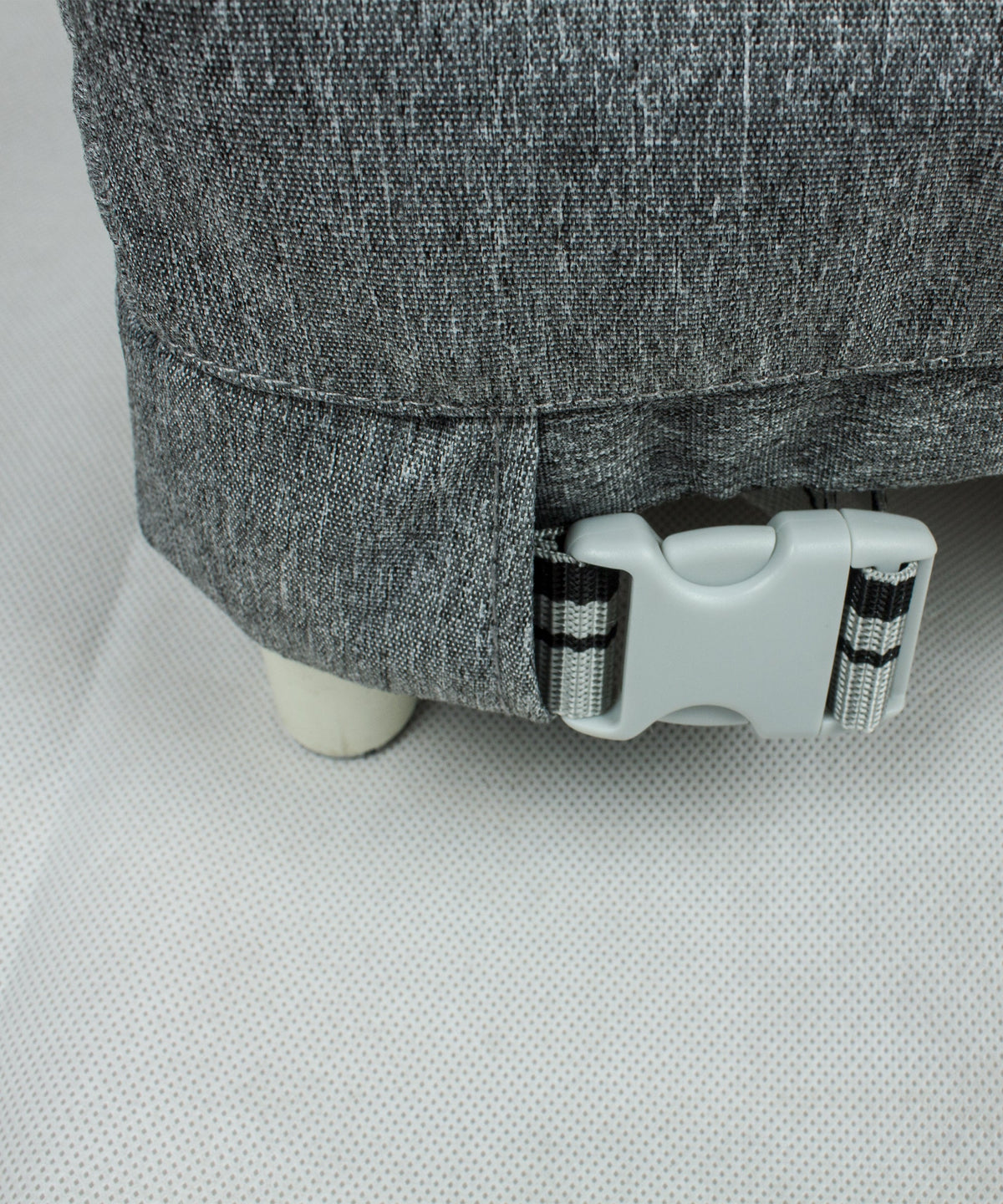 Accent table cover Platinum Series gray fabric with buckle straps Shield Outdoor Covers on Tampa Home & Garden Store