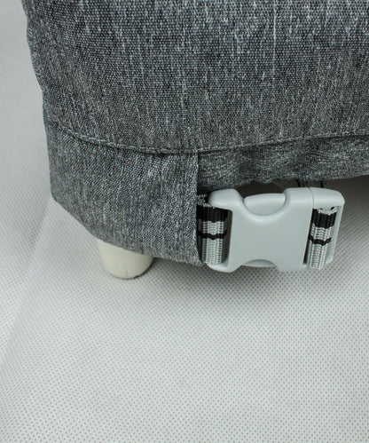 Gray textured chaise lounge cover with adjustable straps for outdoor furniture on Tampa Home & Garden Store