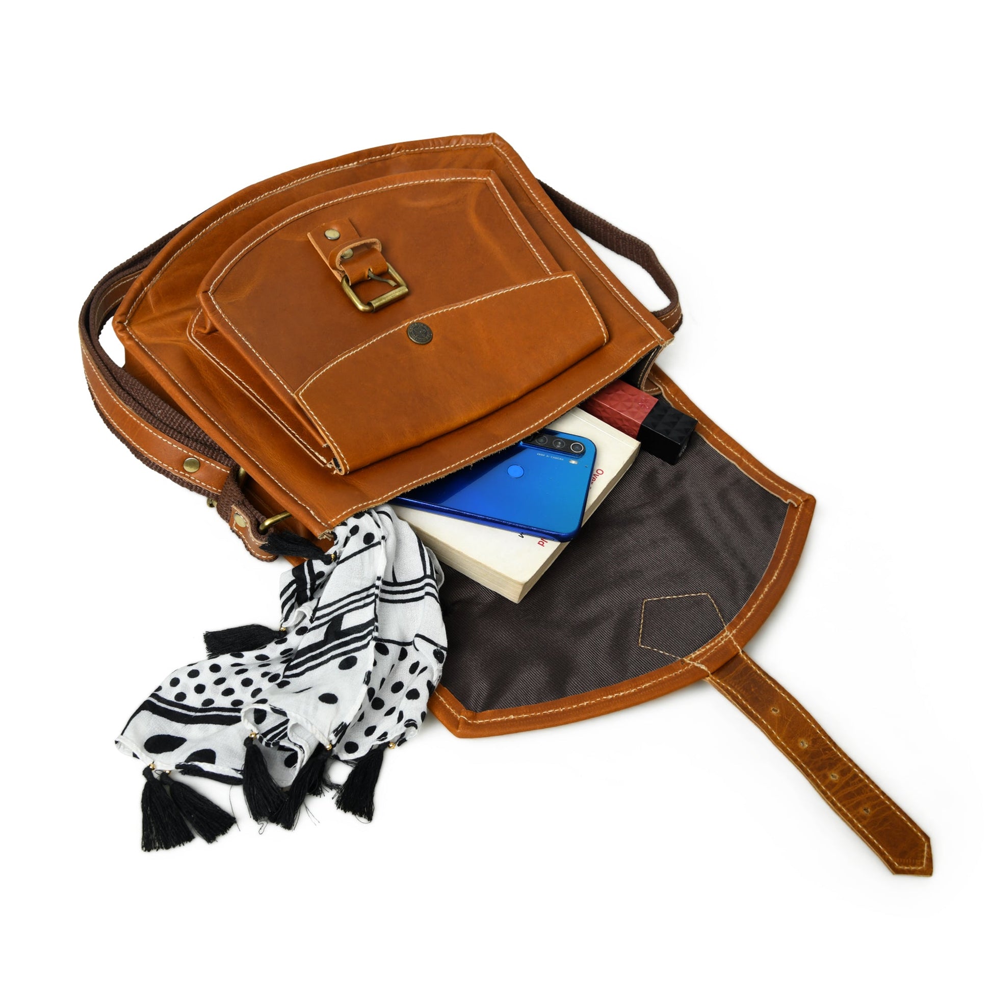 Buffalo Leather CrossBody Bag - Tampa Home & Garden Store