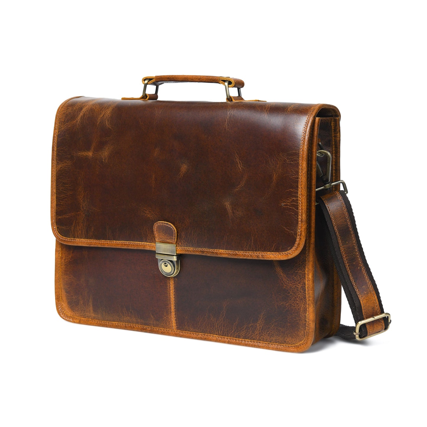 Buffalo Leather Executive Briefcase - Tampa Home & Garden Store