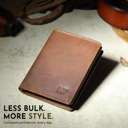 Buffalo Leather Men's Wallet - Vertical - Tampa Home & Garden Store