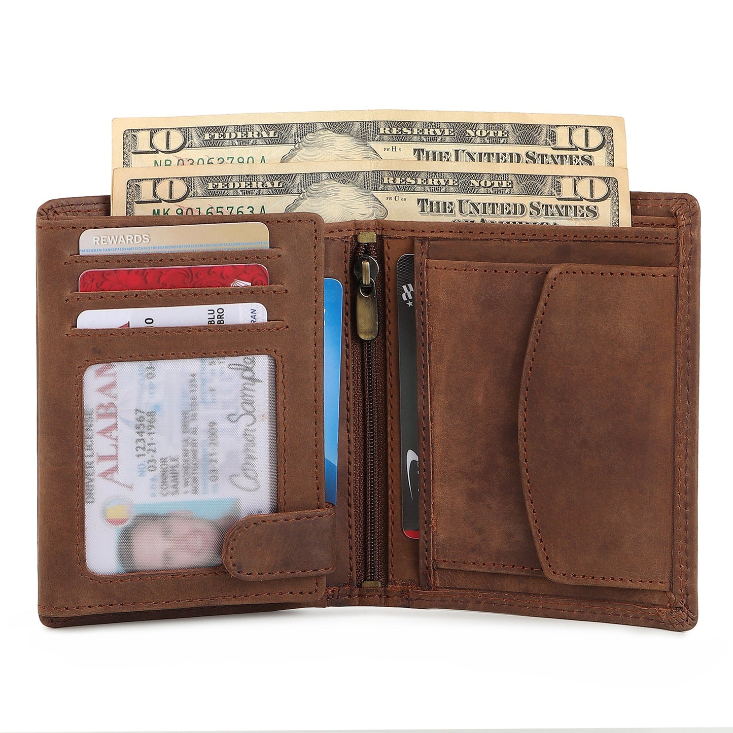 Buffalo Leather Men's Wallet - Vertical - Tampa Home & Garden Store