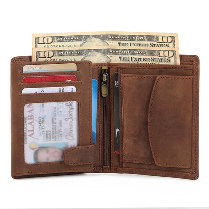 Buffalo Leather Men's Wallet - Vertical - Tampa Home & Garden Store
