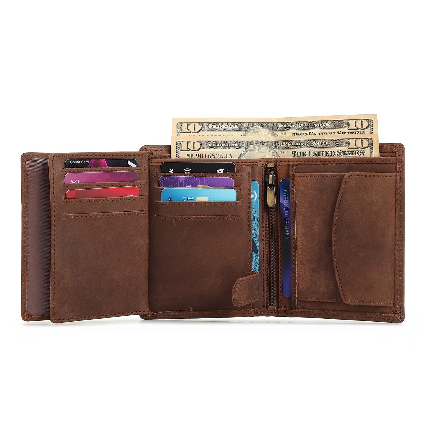 Buffalo Leather Men's Wallet - Vertical - Tampa Home & Garden Store
