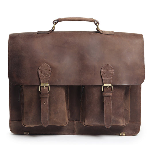 Buffalo Leather Messenger Bag - Tampa Home & Garden Store