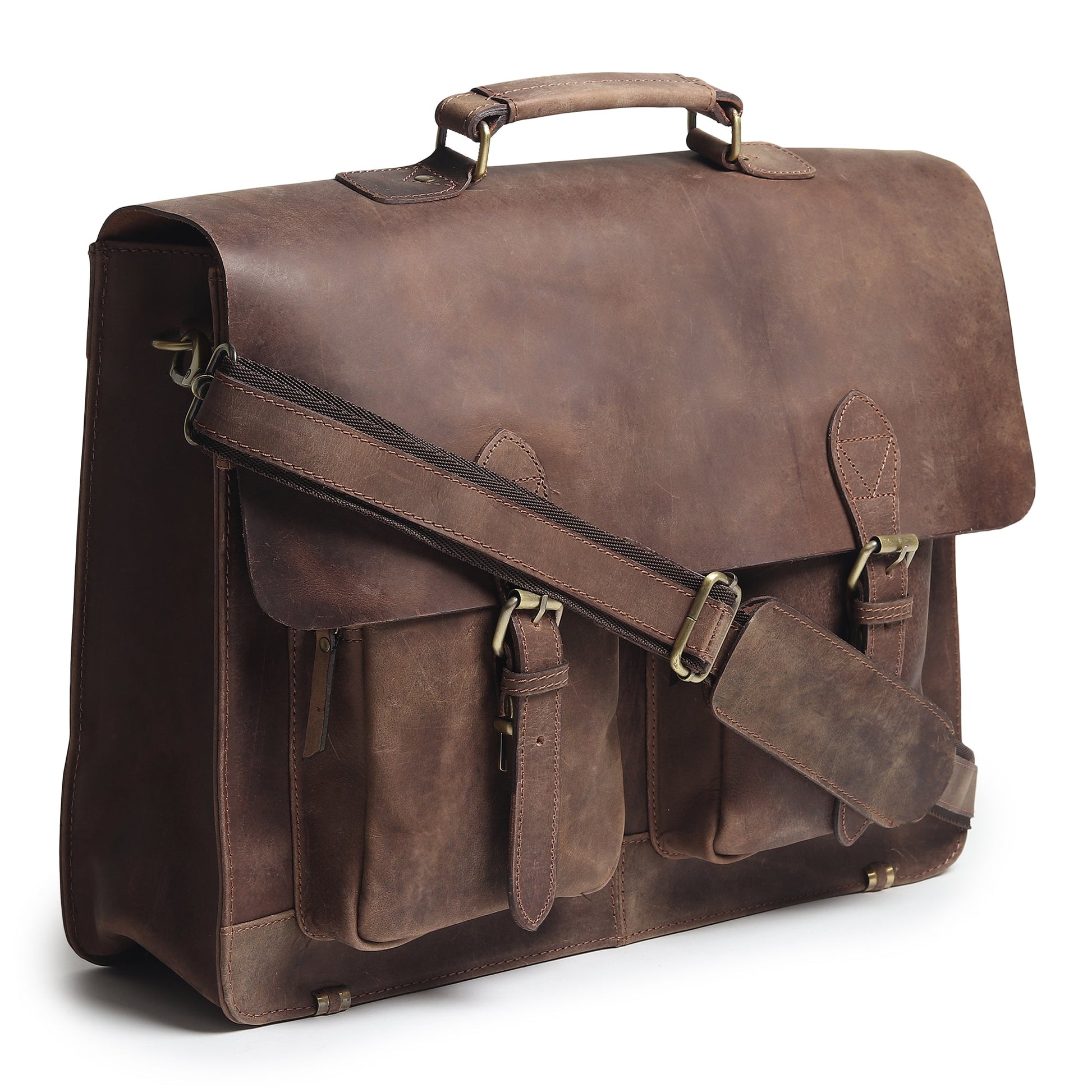 Buffalo Leather Messenger Bag - Tampa Home & Garden Store