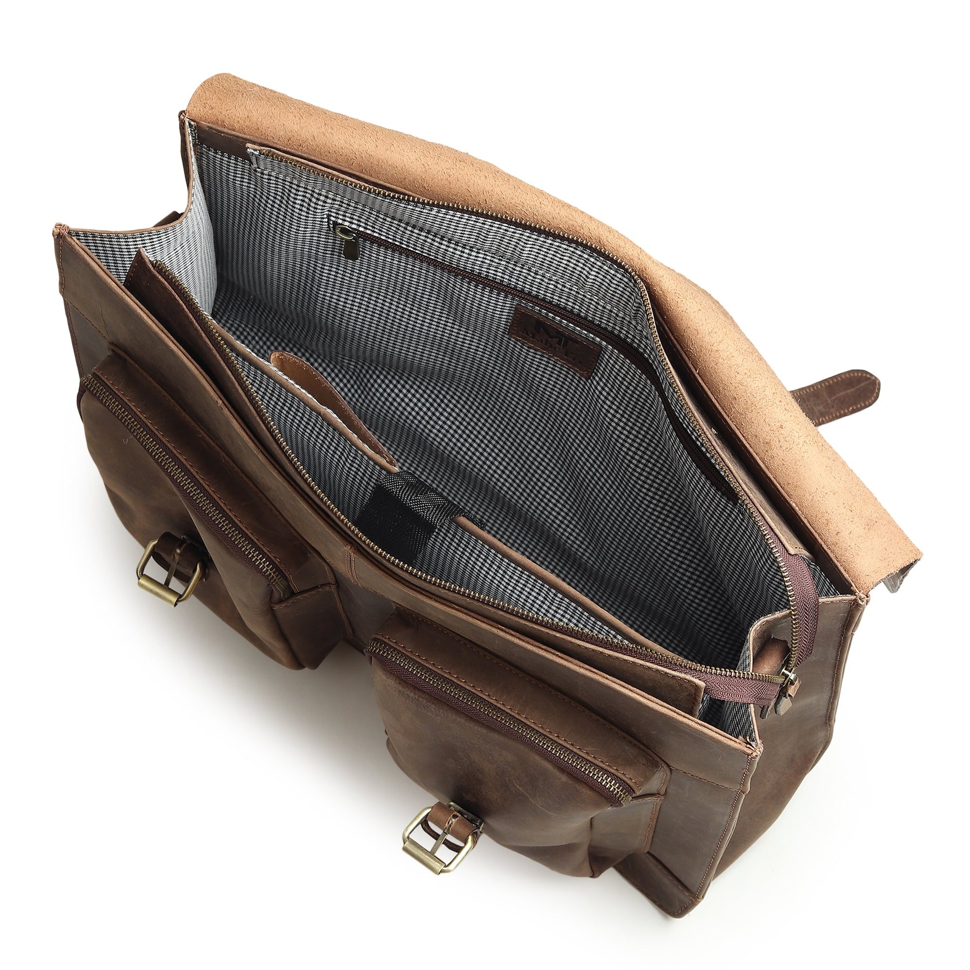 Buffalo Leather Messenger Bag - Tampa Home & Garden Store