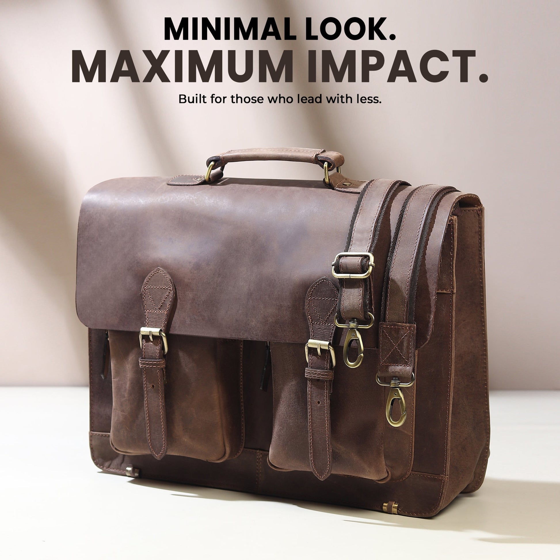 Buffalo Leather Messenger Bag - Tampa Home & Garden Store