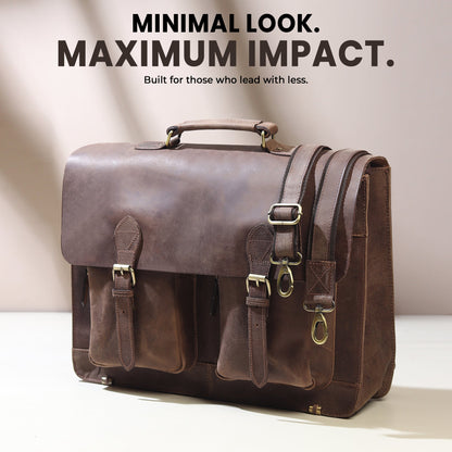 Buffalo Leather Messenger Bag - Tampa Home & Garden Store