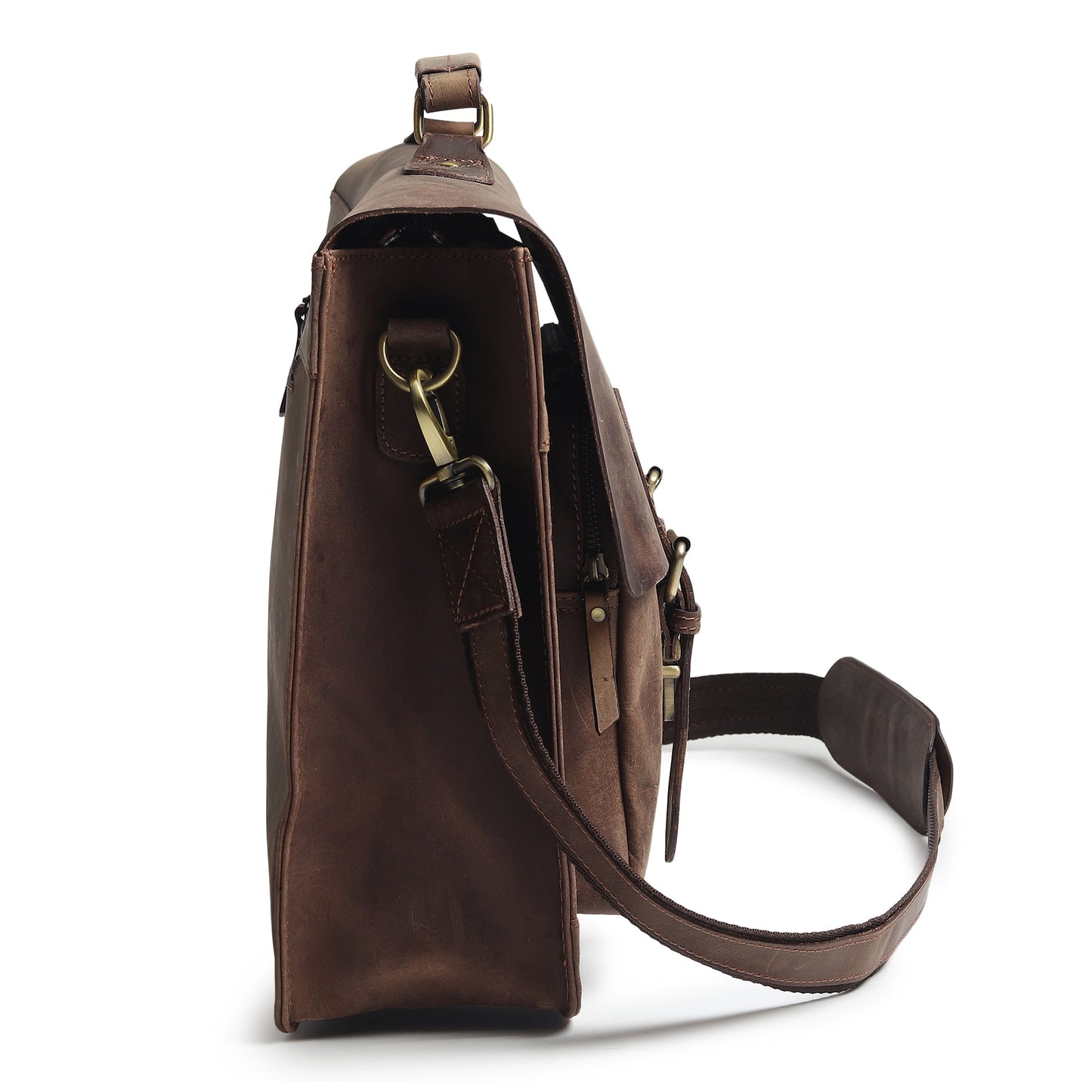 Buffalo Leather Messenger Bag - Tampa Home & Garden Store
