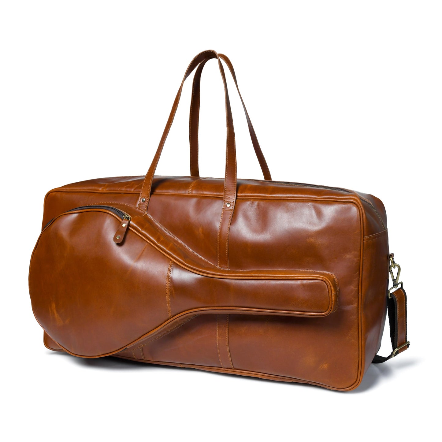 Buffalo Leather Tennis Duffle Bag - Tampa Home & Garden Store