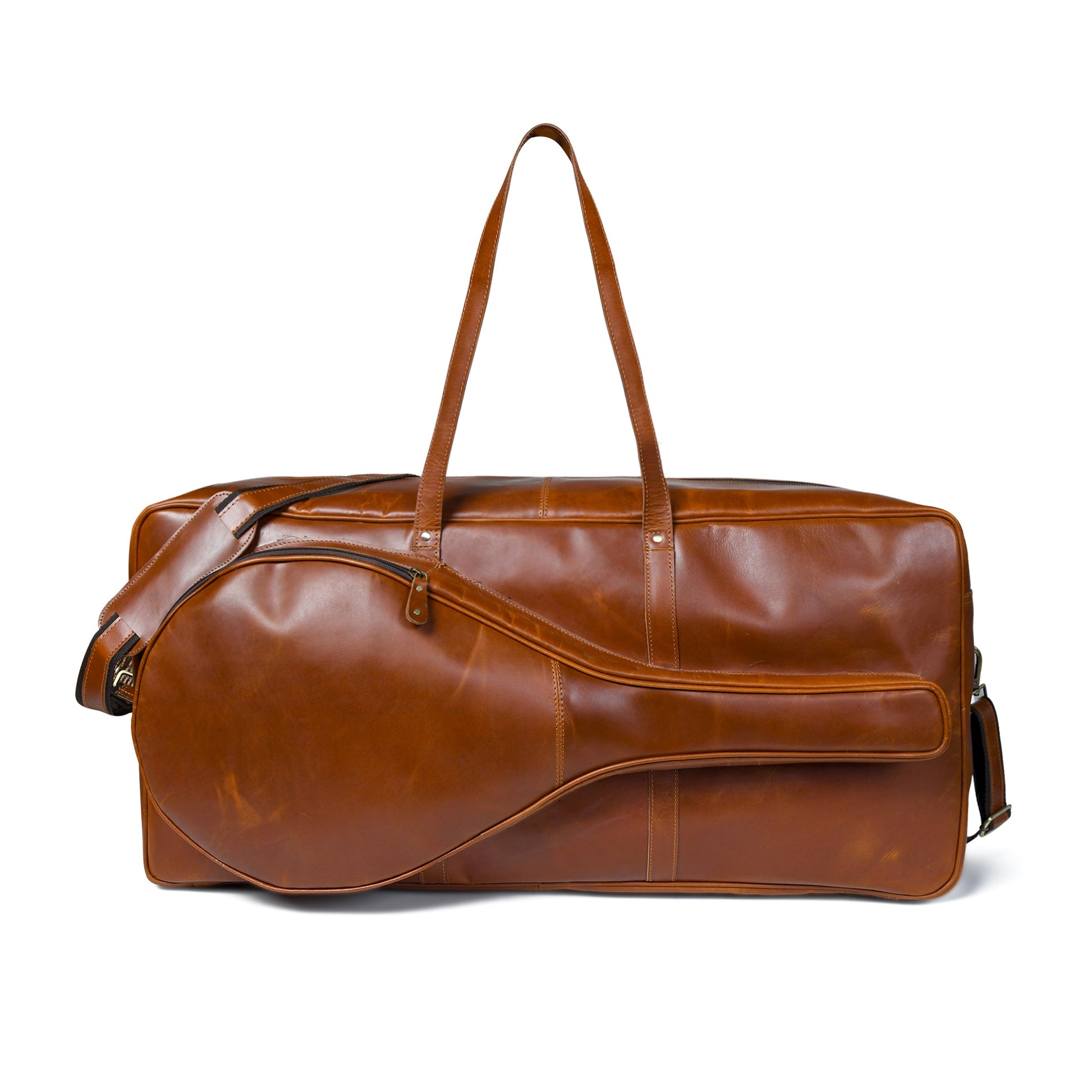 Buffalo Leather Tennis Duffle Bag - Tampa Home & Garden Store