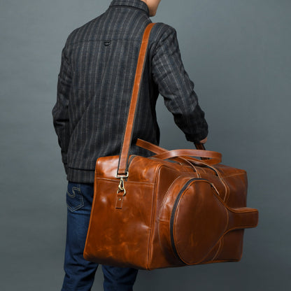 Buffalo Leather Tennis Duffle Bag - Tampa Home & Garden Store