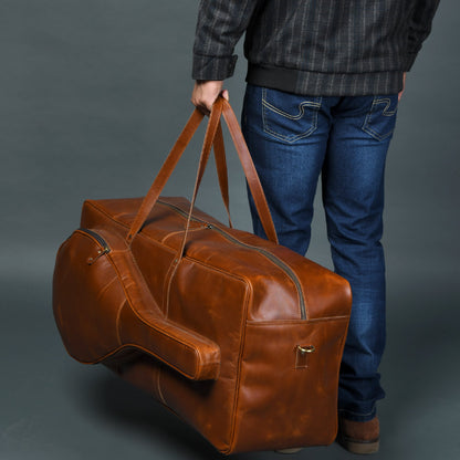 Buffalo Leather Tennis Duffle Bag - Tampa Home & Garden Store