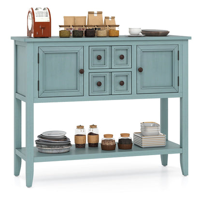 Buffet Sideboard Cabinet with 2 Doors and 2 Drawers