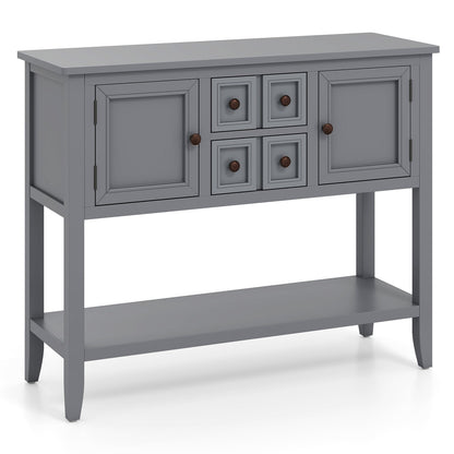 Buffet Sideboard Cabinet with 2 Doors and 2 Drawers
