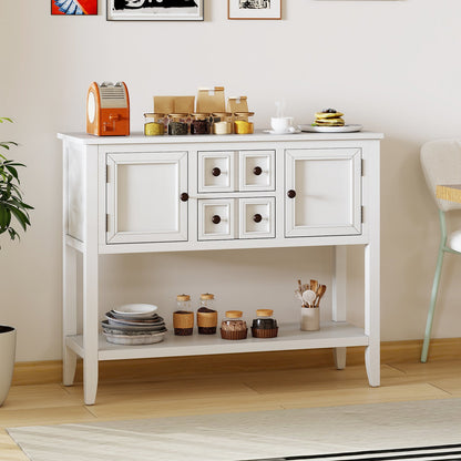 Buffet Sideboard Cabinet with 2 Doors and 2 Drawers