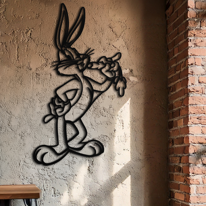 Bugs Bunny Metal Wall Art – Iconic Cartoon Character Silhouette for Fans- KAF660 - Tampa Home & Garden Store