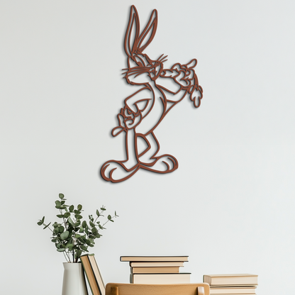 Bugs Bunny Metal Wall Art – Iconic Cartoon Character Silhouette for Fans- KAF660 - Tampa Home & Garden Store